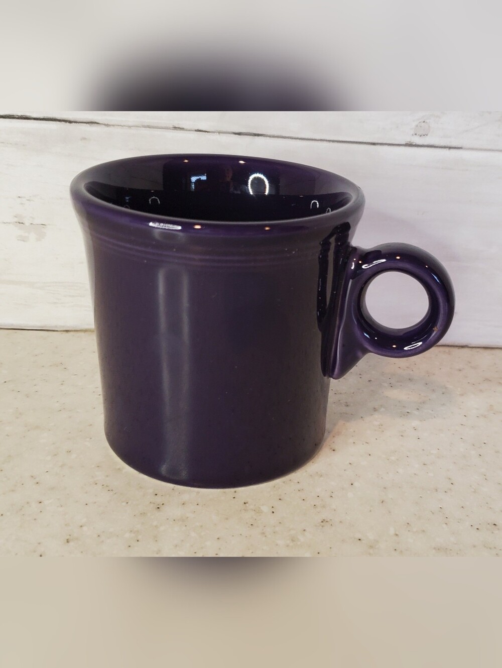 Fiesta HLC Plum Ring Handle Mug Retired Purple Coffee Cup USA Homer Laughlin 10
